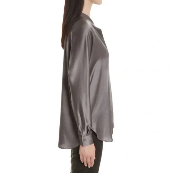 Vince Silk band collar blouse - size xs - Picture 4 of 11